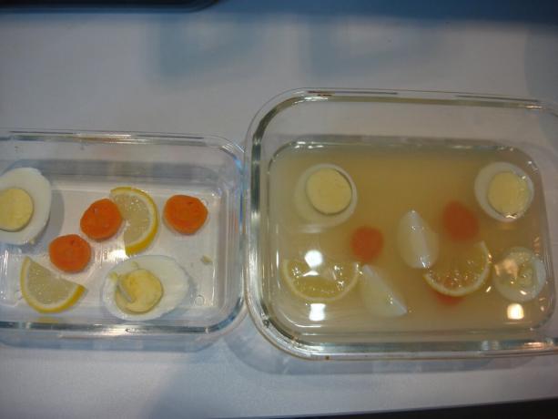 תמונה נלקחה על ידי המחבר (לימון פורסם, ביצים וגזר, מרק מוצף) 