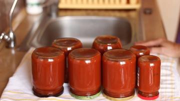רוטב עגבניות ביתי לחורף 🍅 קטשופ קציר