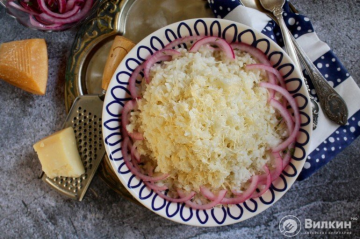אורז עם גבינה במחבת