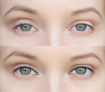 שיטה של ​​מסקרה כדי להפוך את העיניים נראות צעירות (מראה על מודל 30+)