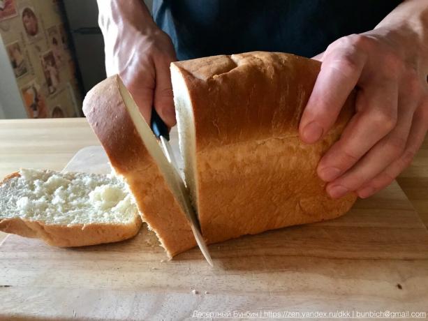 פרוסת לחם עובי אידיאלי של 2 ס"מ.